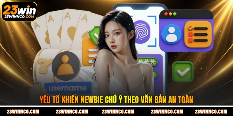 Yếu tố khiến newbie chú ý theo văn bản an toàn